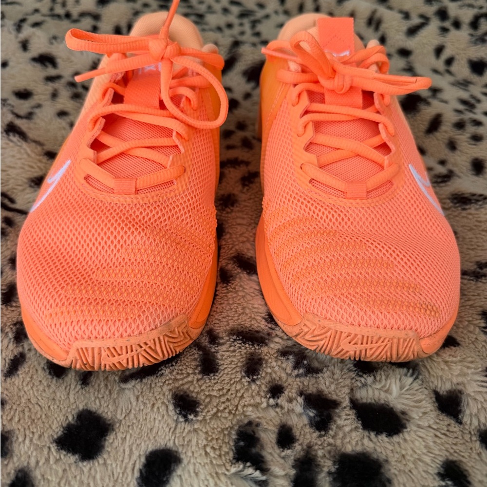 Nike Metcon Neon Orange Mesh Athletic Sneakers